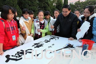 柳城縣書法藝術(shù)進(jìn)校園 組織文化藝術(shù)交流活動(dòng)